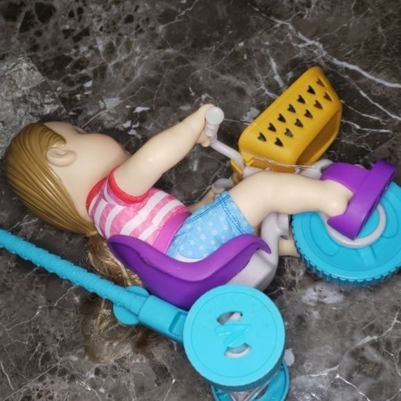 Baby Alive doll with bicycle - Picture 6 of 12